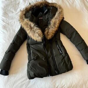 Green mackage puffer jacket